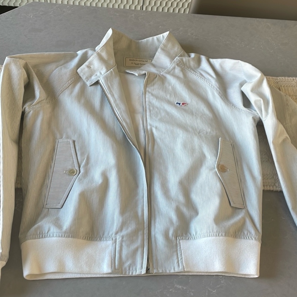 Maison Kitsune bomber jacket size L NWT